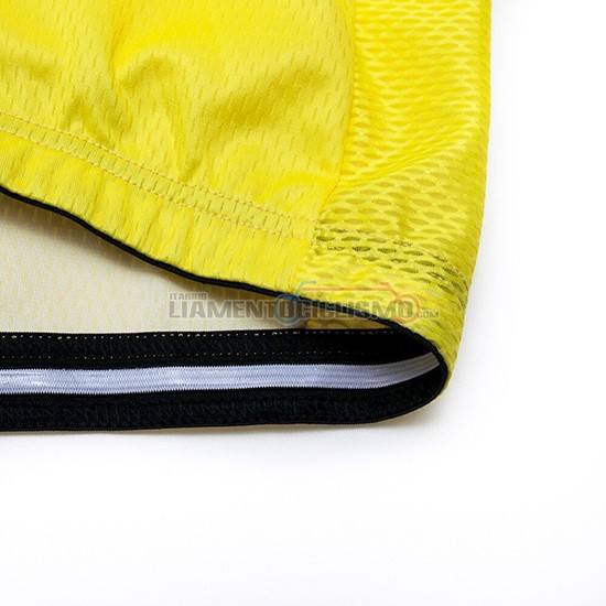 Abbigliamento Ciclismo Deceuninck Quick Step Manica Corta 2019 Giallo Bianco